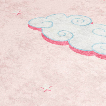 vidaXL Tapis pour enfants rose 160x230 cm Licorne Lavable Antidérapant