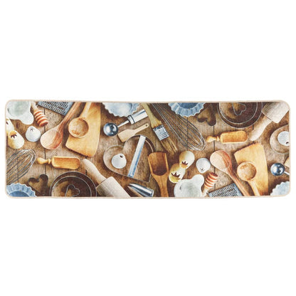 Tapis de cuisine vidaXL Multicolore 60x180 cm Lavable Antidérapant