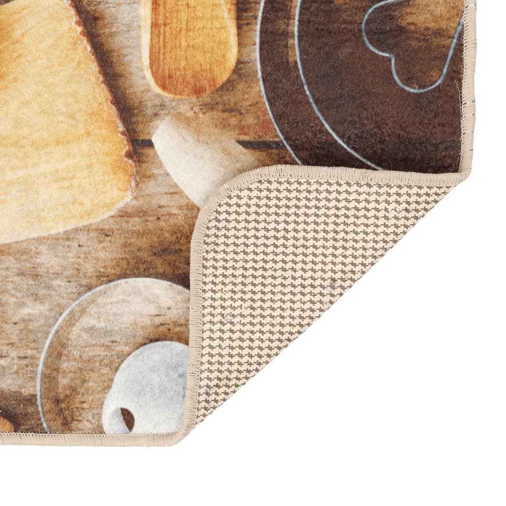Tapis de cuisine vidaXL Multicolore 60x180 cm Lavable Antidérapant