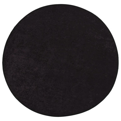 vidaXL Tapis lavable anthracite Ø 200 cm antidérapant