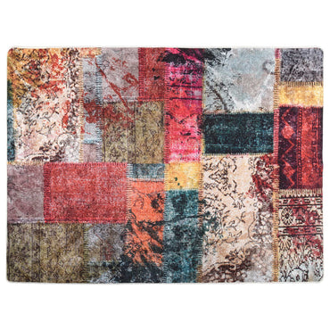 vidaXL Tapis lavable multicolore 400x300 cm Antidérapant