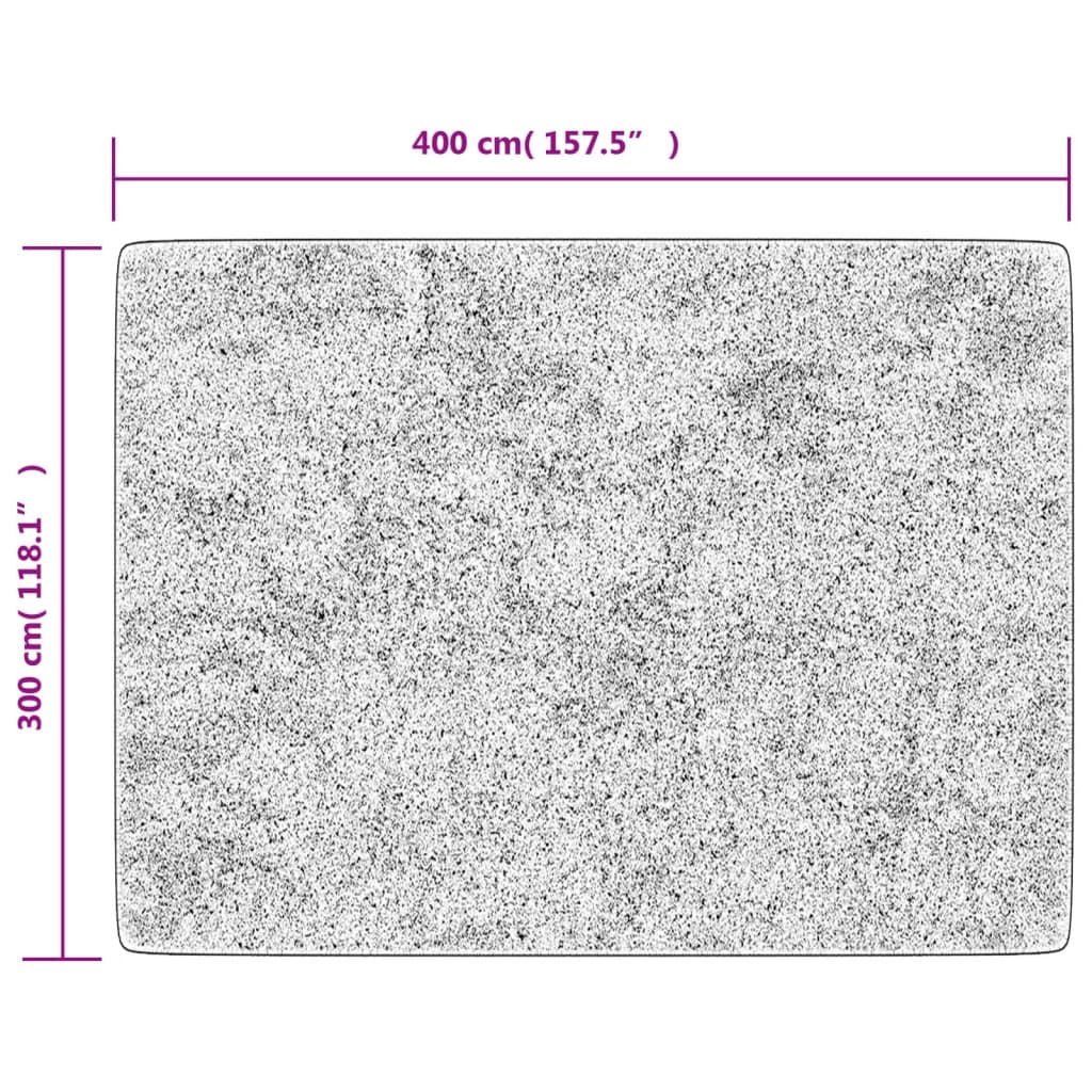vidaXL Tapis lavable multicolore 400x300 cm Antidérapant