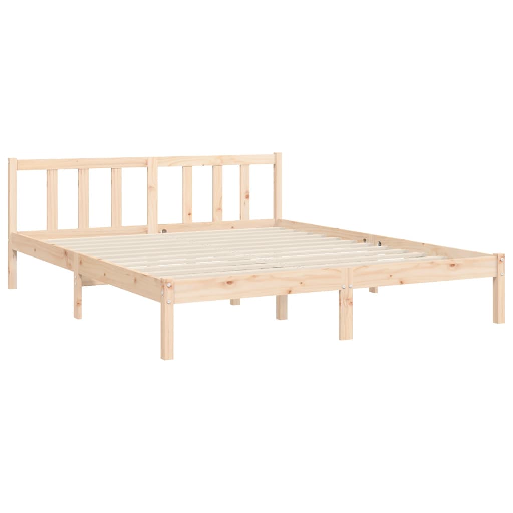 vidaXL Massivholzbett ohne Matratze 160x200 cm Kiefernholz