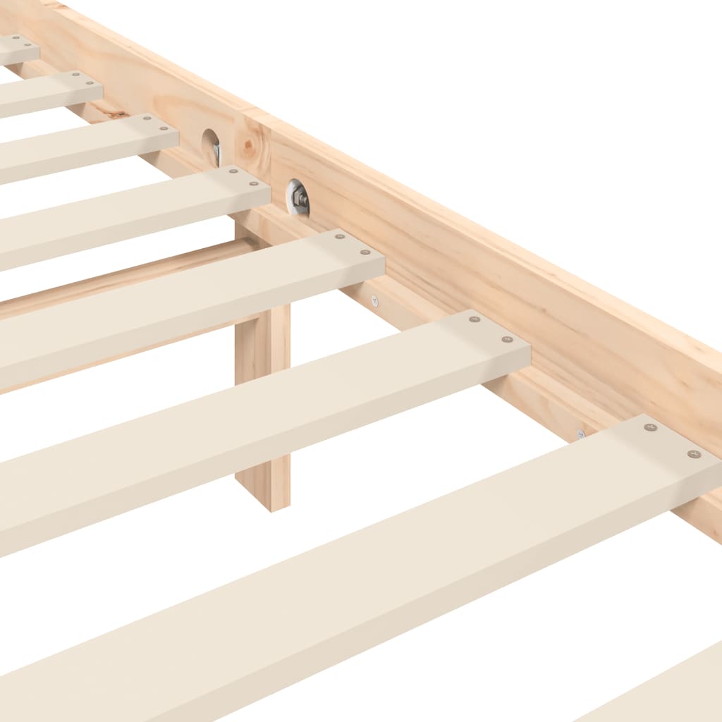 vidaXL Massivholzbett ohne Matratze 160x200 cm Kiefernholz