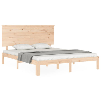 vidaXL Massivholzbett ohne Matratze 160x200 cm Kiefernholz
