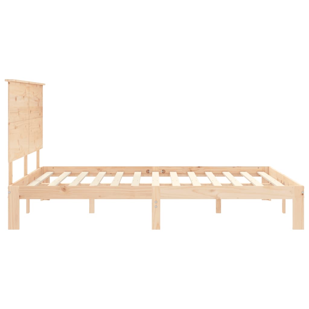 vidaXL Massivholzbett ohne Matratze 160x200 cm Kiefernholz