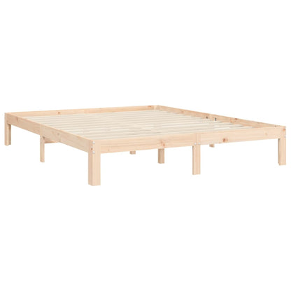 vidaXL Massivholzbett ohne Matratze 160x200 cm Kiefernholz