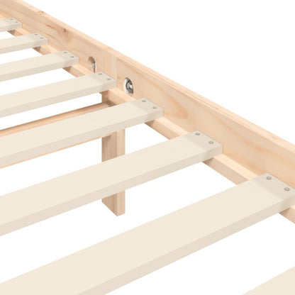vidaXL Massivholzbett ohne Matratze 160x200 cm Kiefernholz