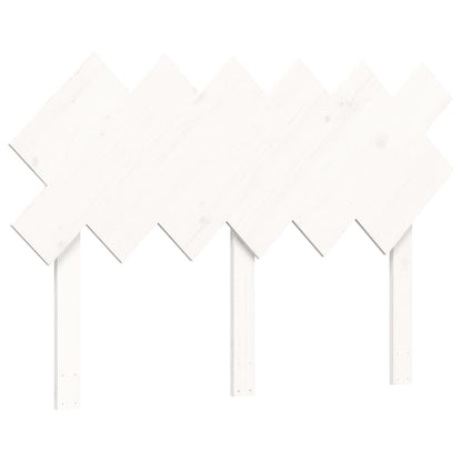 Massivholzbett mit Kopfteil Weiß