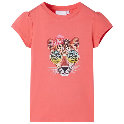 T-shirt enfant rose corail 116