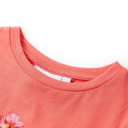 T-shirt enfant rose corail 116