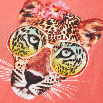 T-shirt enfant rose corail 140