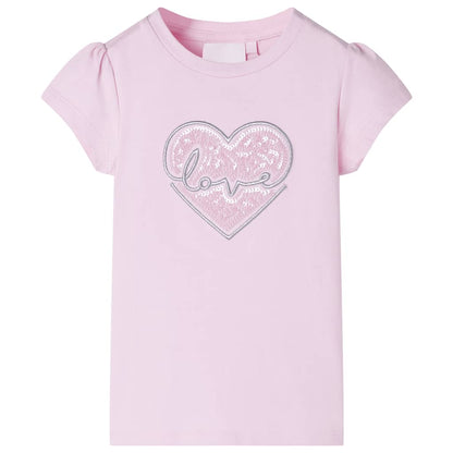 T-shirt enfant rose clair 128