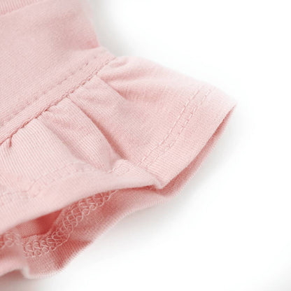 T-shirt enfant à manches volantées rose clair 104