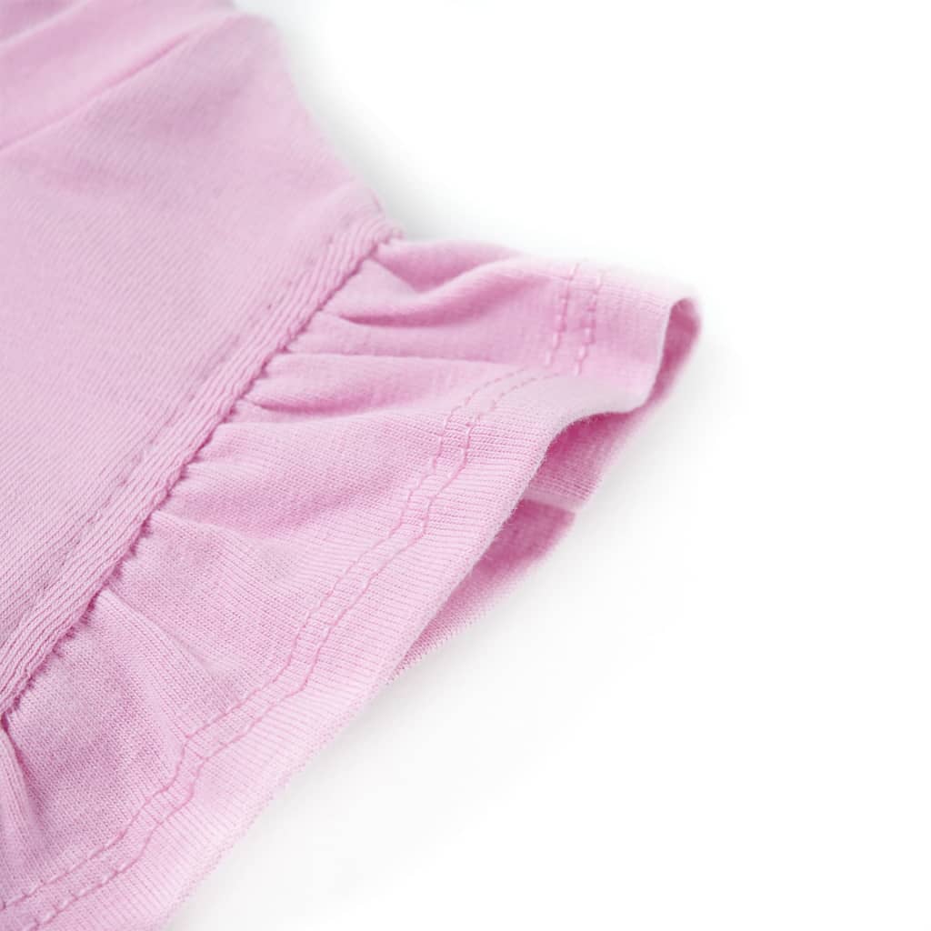 T-shirt enfant avec manches à volants violet 140