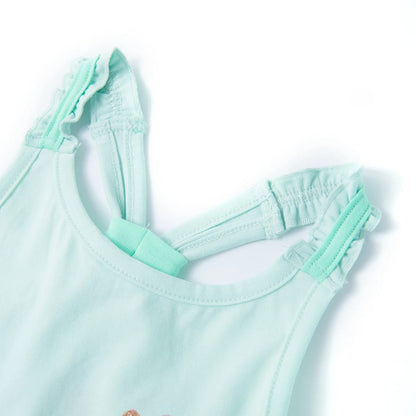 Kinder-Tanktop Helles Minzgrün 116