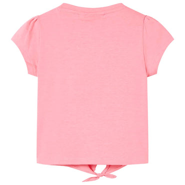 Kinder-T-Shirt Neonrosa 128