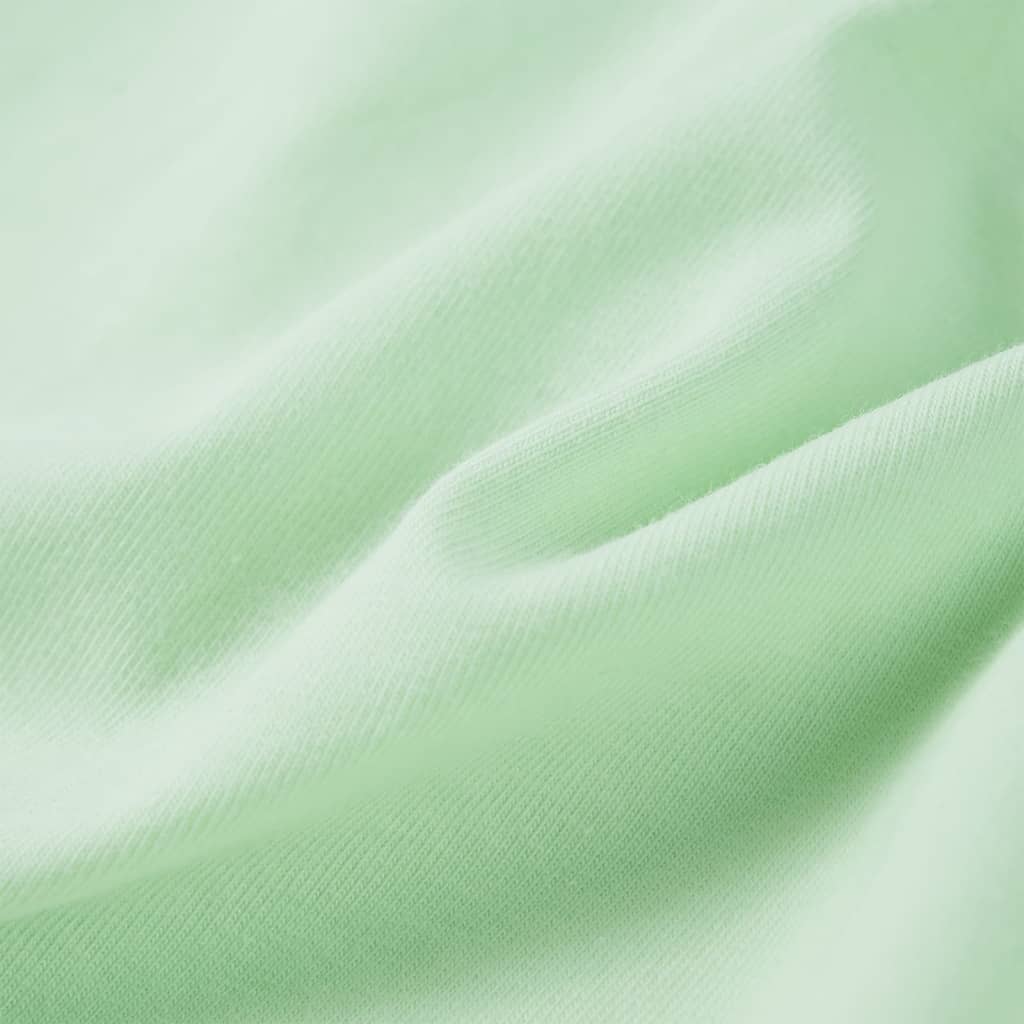 Kinder-T-Shirt mit Rüschenärmeln Zartgrün 140