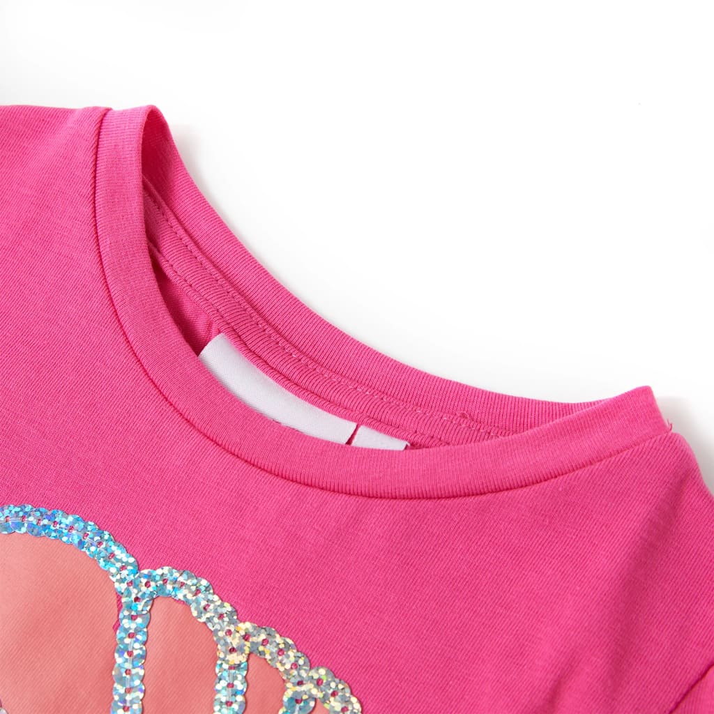 T-shirt enfant rose foncé 128