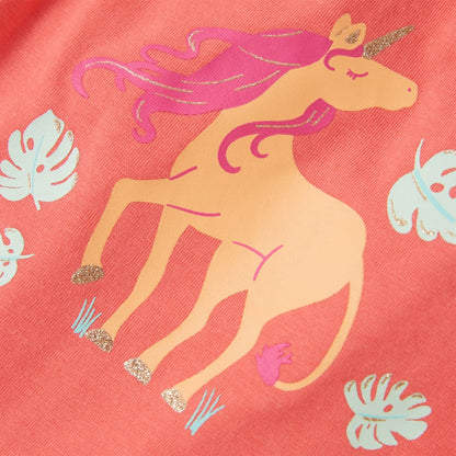 Débardeur enfant rose corail 128