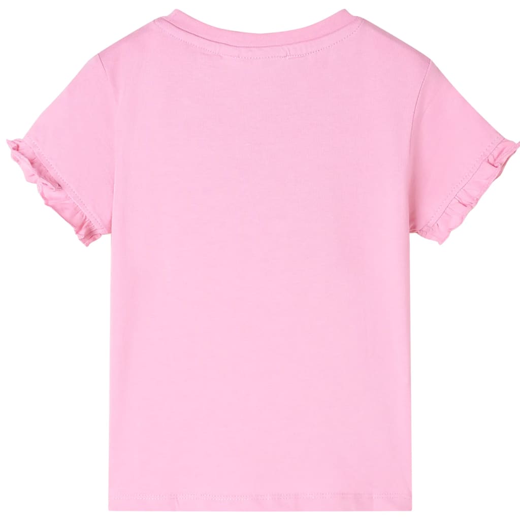 Kinder-Kurzarmshirt Hellrosa 92