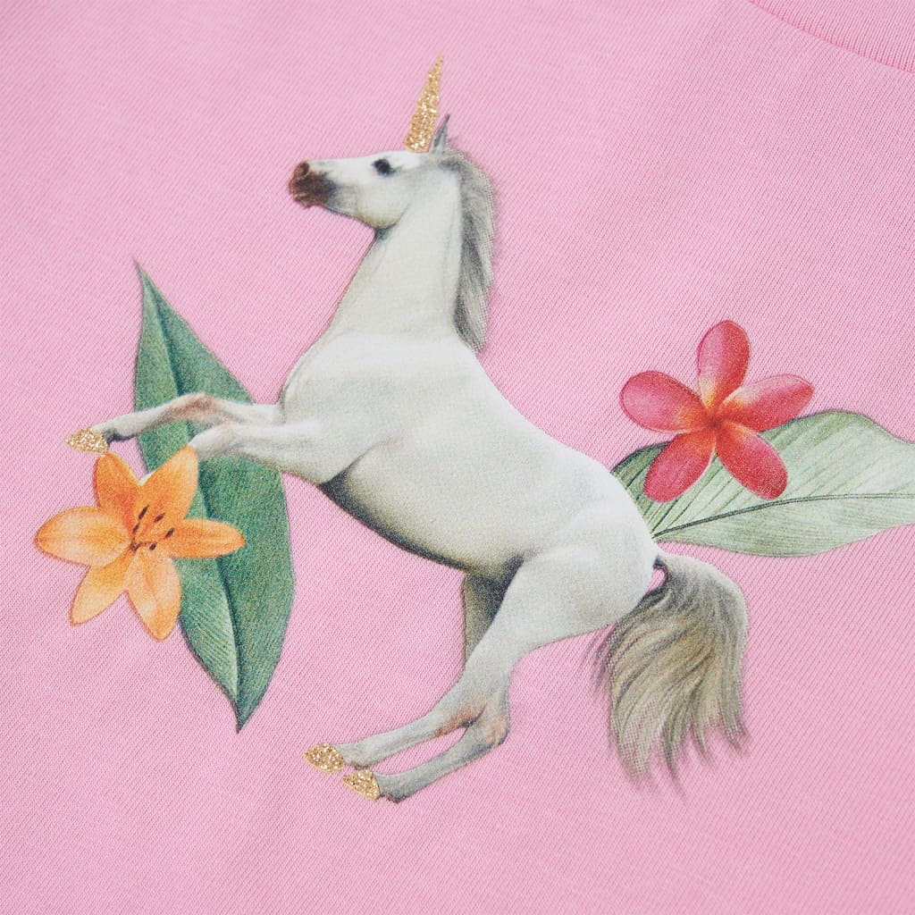 Kinder-Kurzarmshirt Hellrosa 140