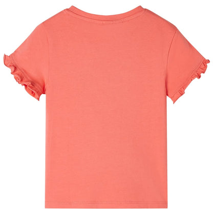 Kinder-Kurzarmshirt Korallenrosa 116