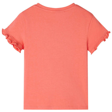 Kinder-Kurzarmshirt Korallenrosa 140
