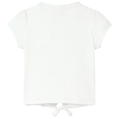 Kinder-T-Shirt Ecru 128