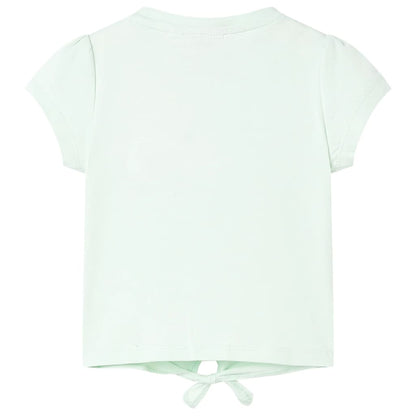 Kinder-T-Shirt Helles Minzgrün 116