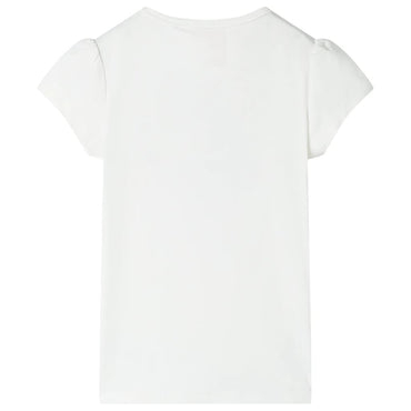 Kinder-T-Shirt Ecru 128