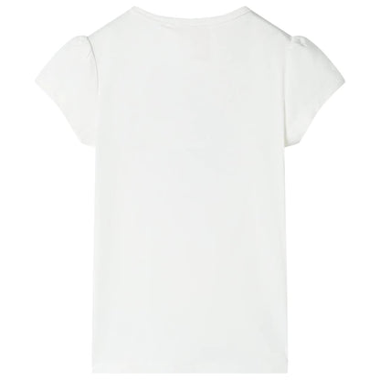 Kinder-T-Shirt Ecru 128