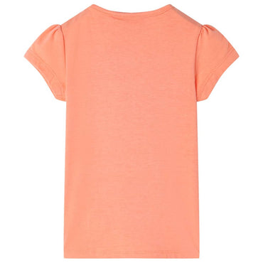 Kinder-T-Shirt Neonorange 128
