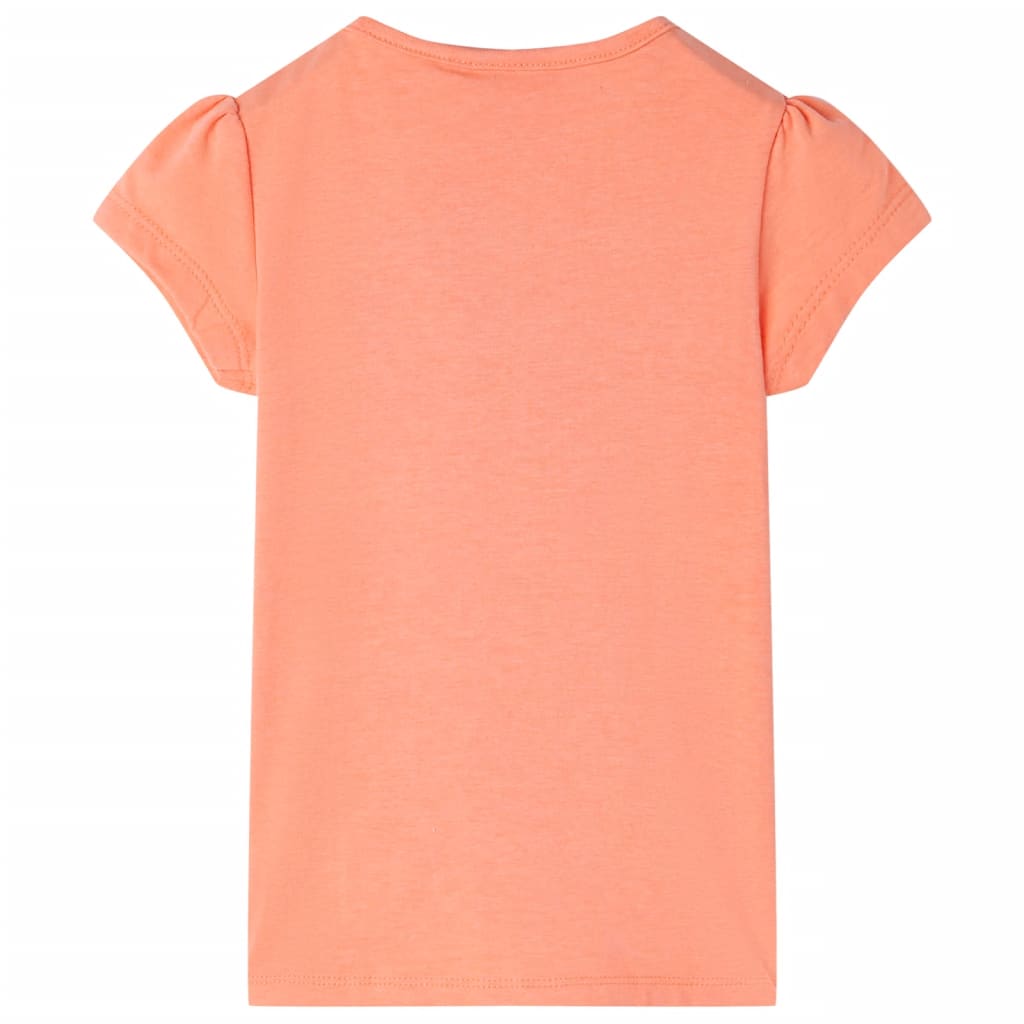 Kinder-T-Shirt Neonorange 140