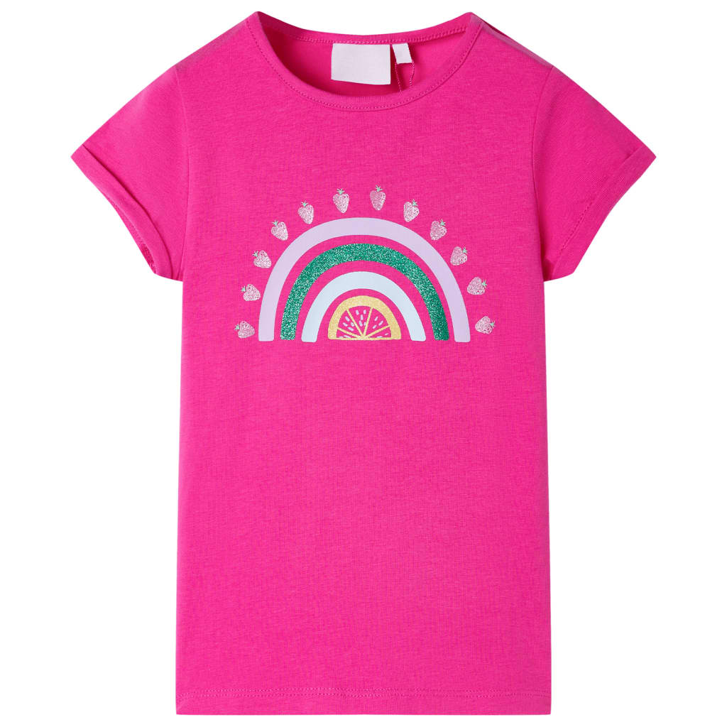 T-shirt enfant rose foncé 92