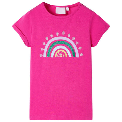 T-shirt enfant rose foncé 92