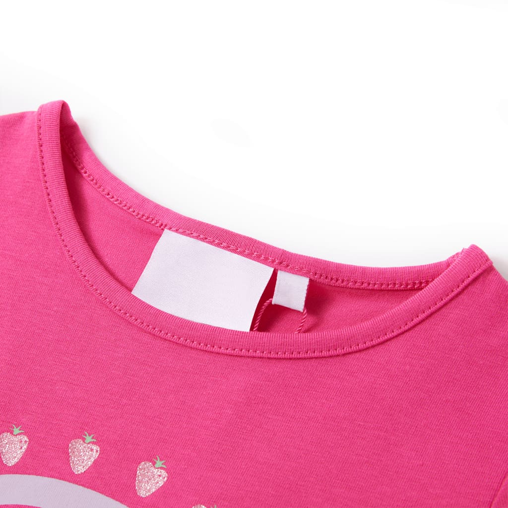T-shirt enfant rose foncé 92