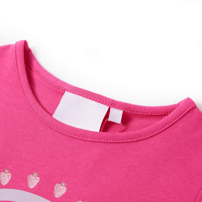 T-shirt enfant rose foncé 92