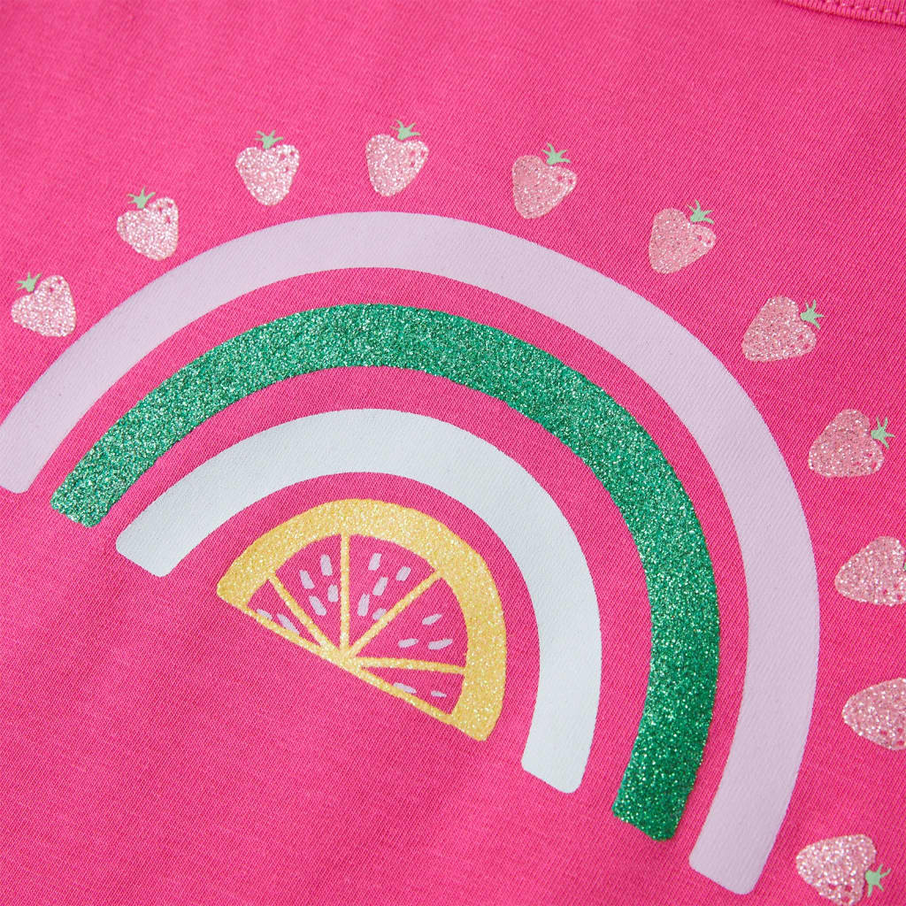 Kinder-T-Shirt Dunkelrosa 116