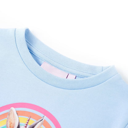 Sweatshirt enfant bleu clair 104