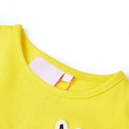 T-shirt enfant jaune vif 140