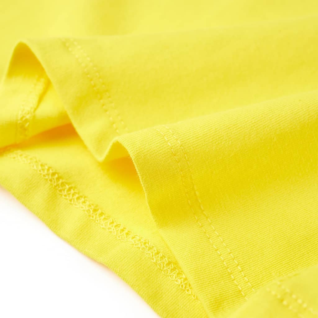 T-shirt enfant jaune vif 140