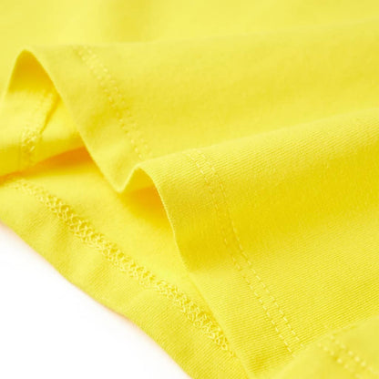 T-shirt enfant jaune vif 140
