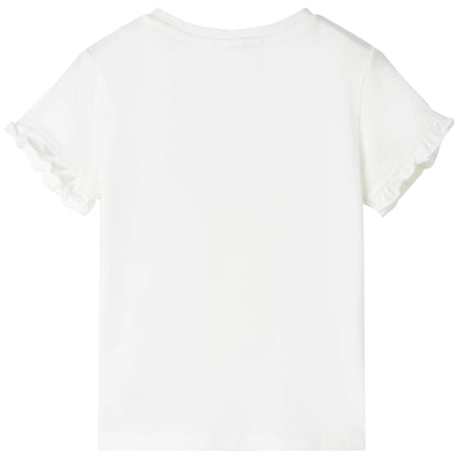 Kinder-T-Shirt Ecru 140