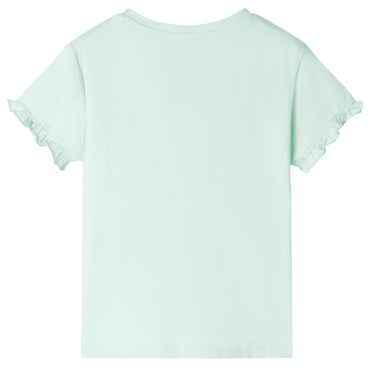 Kinder-T-Shirt Helles Minzgrün 140