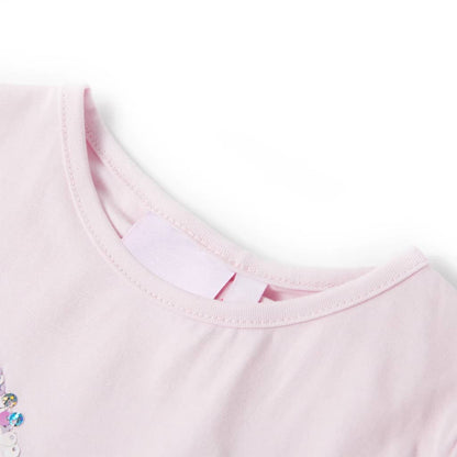 Kinder-T-Shirt mit Flügelärmeln Zartrosa 104