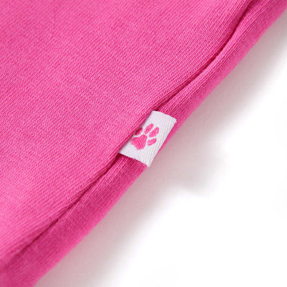 T-shirt enfant avec manches à volants rose foncé 116