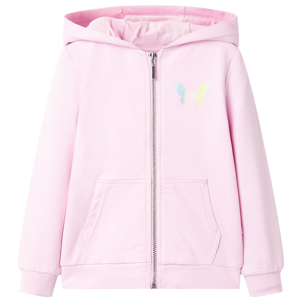 Sweat à capuche enfant Rose clair 92