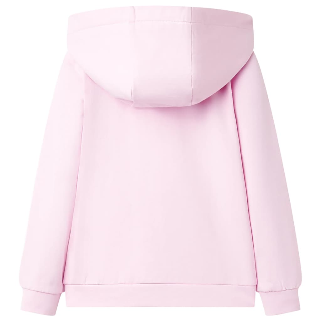 Sweat à capuche enfant rose clair 104