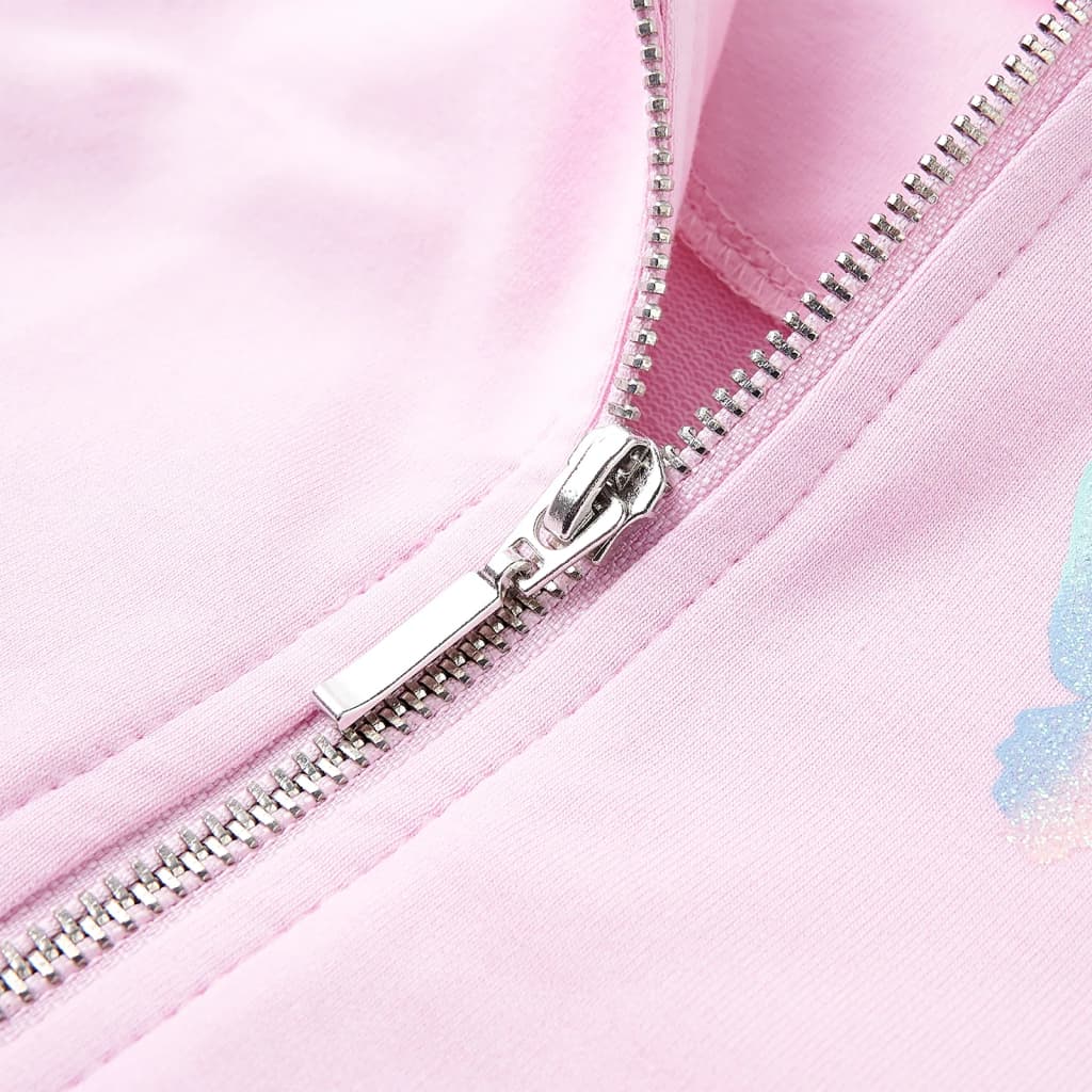 Sweat à capuche enfant rose clair 104
